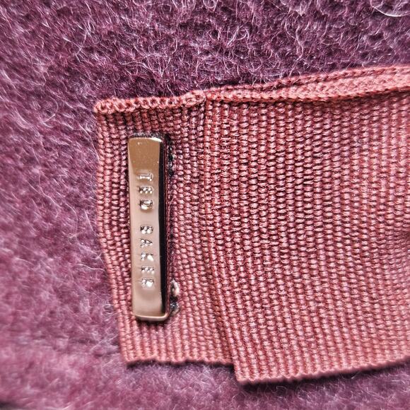 Ted Baker Wool Felt Peak Hat Womens Ribbon Bow Cloche Great Gatsby Roaring 20s - Picture 4 of 14